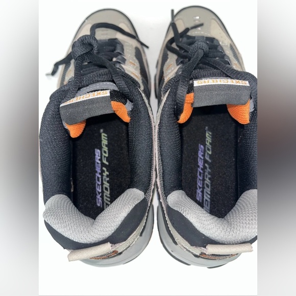 Skechers Sport Vigor NWOB 2.0 Gray & Orange Memory Foam Men’s Size 8 SN51241 - Picture 7 of 10
